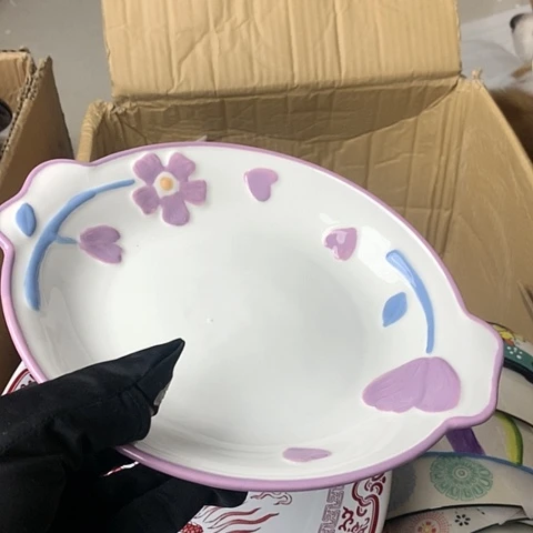 盘陶瓷制品满25拼单发货默认微瑕