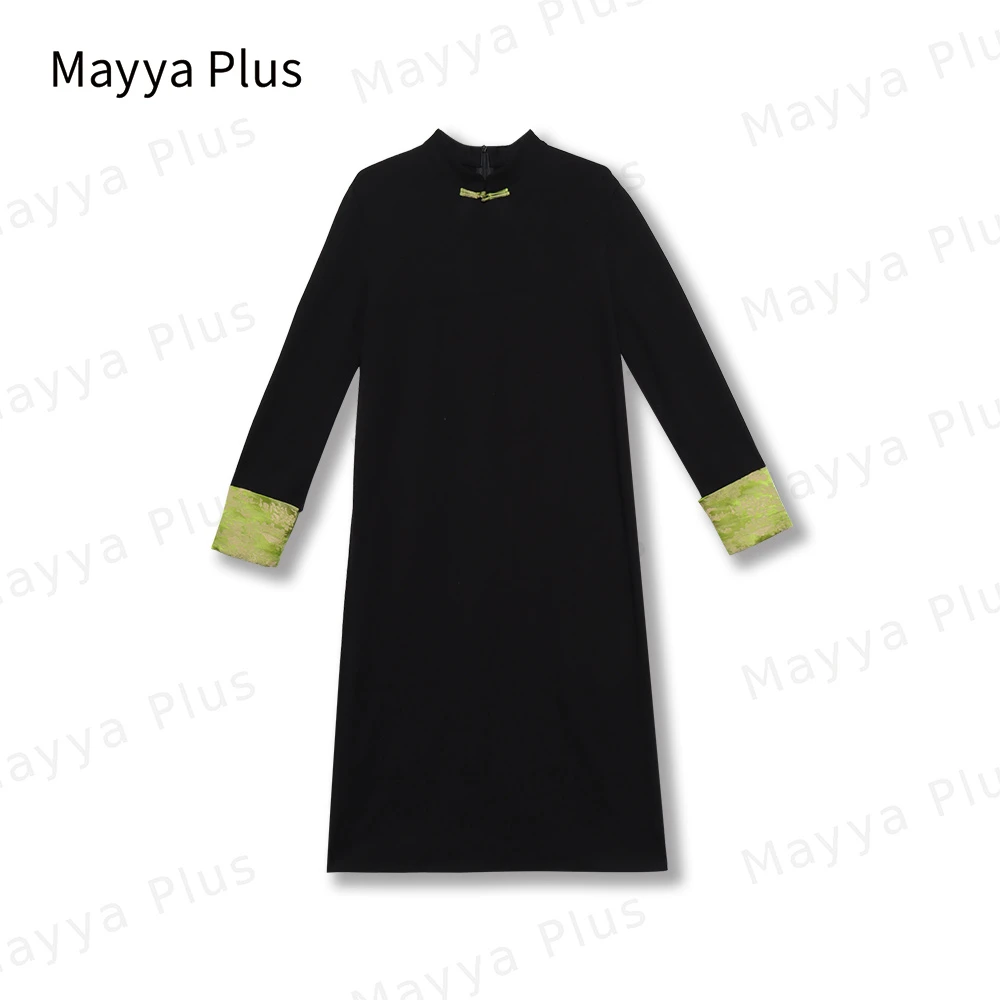 【芳华】Mayya Plus麦芽定制气质显瘦百搭款热力感连衣裙32416570