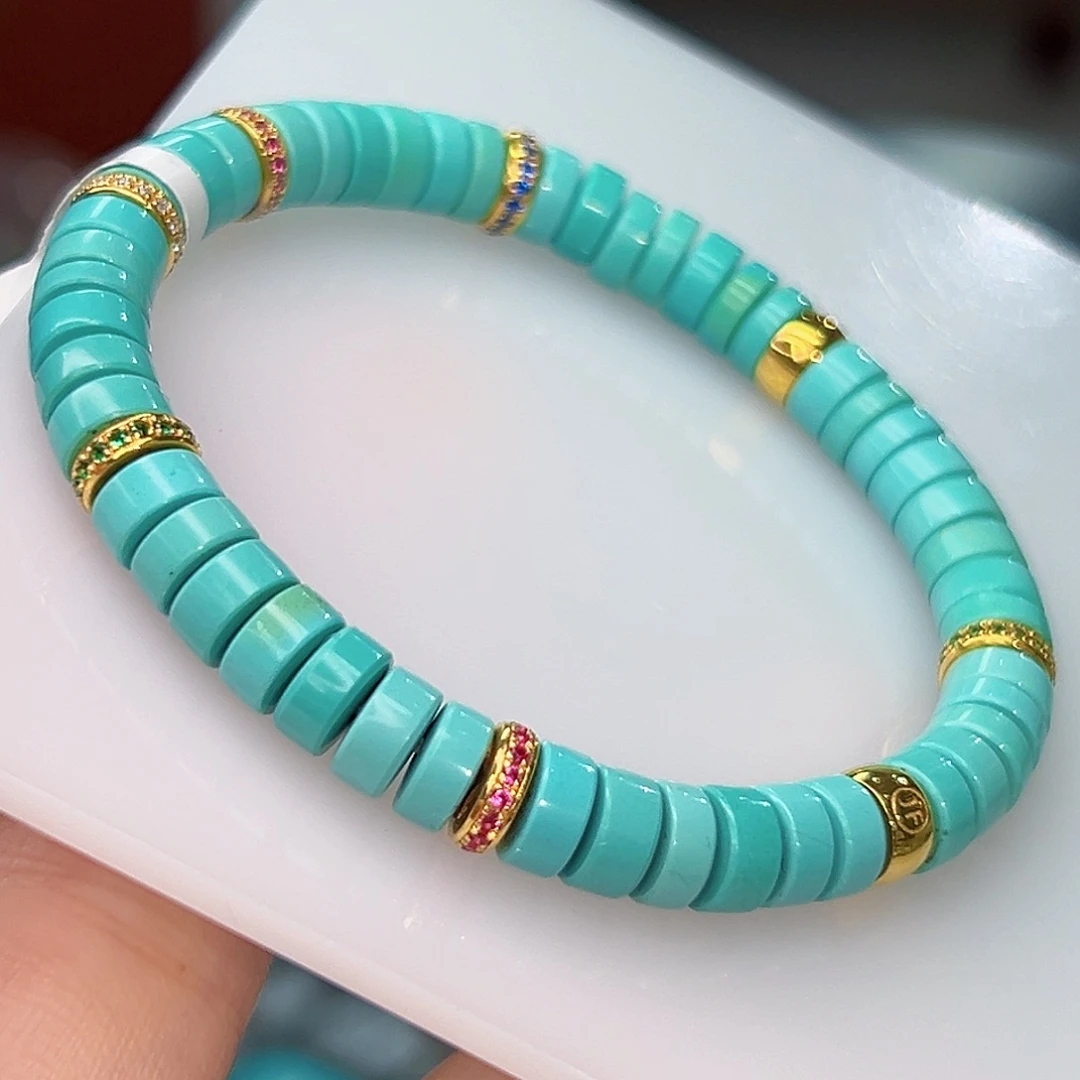 绿松石珠宝奇石18K金镶嵌