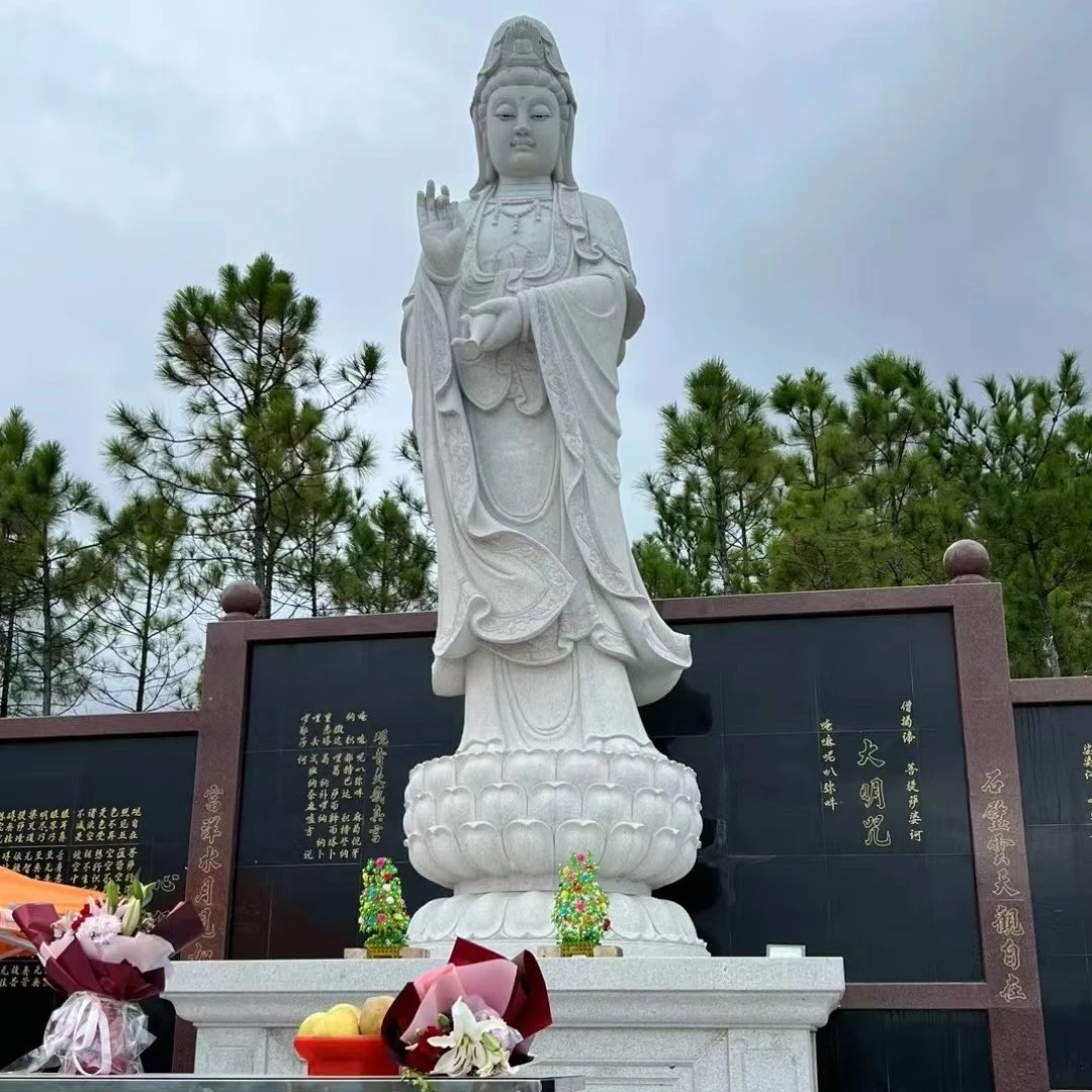 定制石雕观音佛像汉白玉地藏王像十八罗汉弥勒像