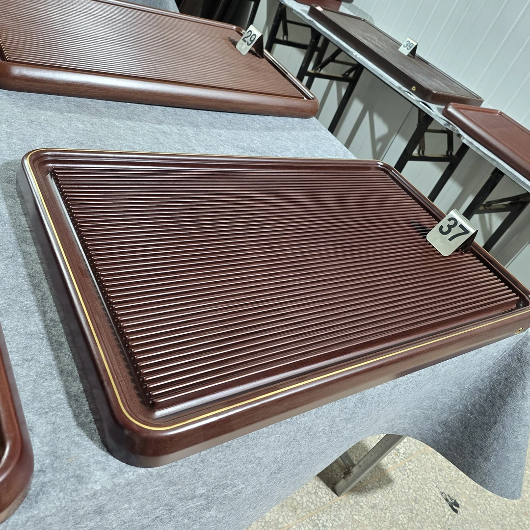 博观80×50×5电木茶盘排水整块家用客厅办公室茶台