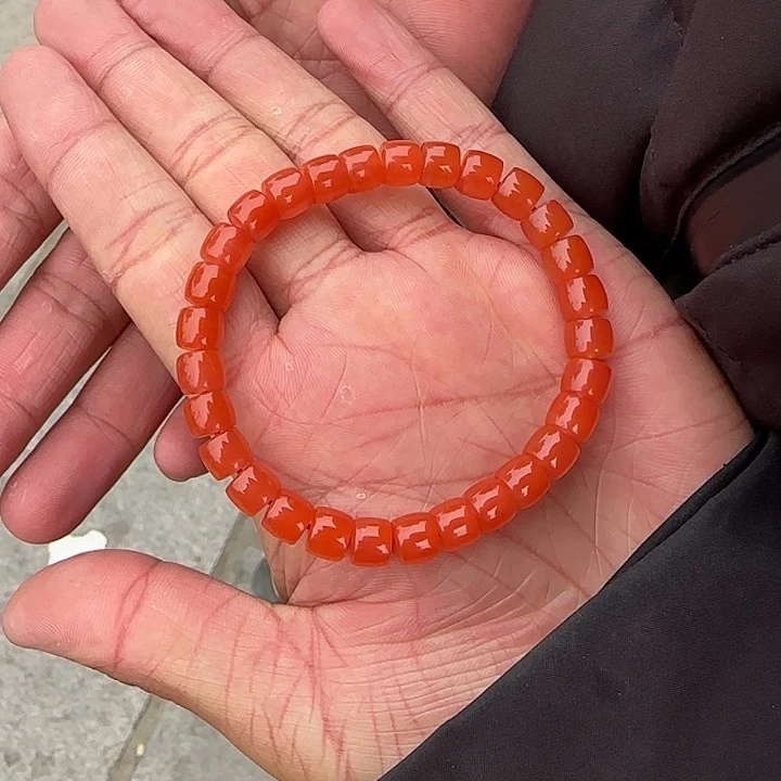 南红玛瑙颈饰未镶嵌溪**声卡7.5