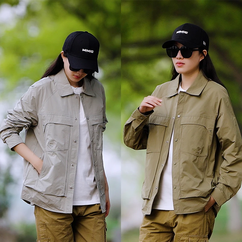 12113高级感翻领夹克男春秋季2025新款宽松工装翻领外套男薄款