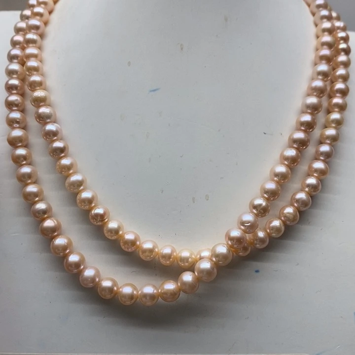 淡水珍珠颈饰银S925镶嵌