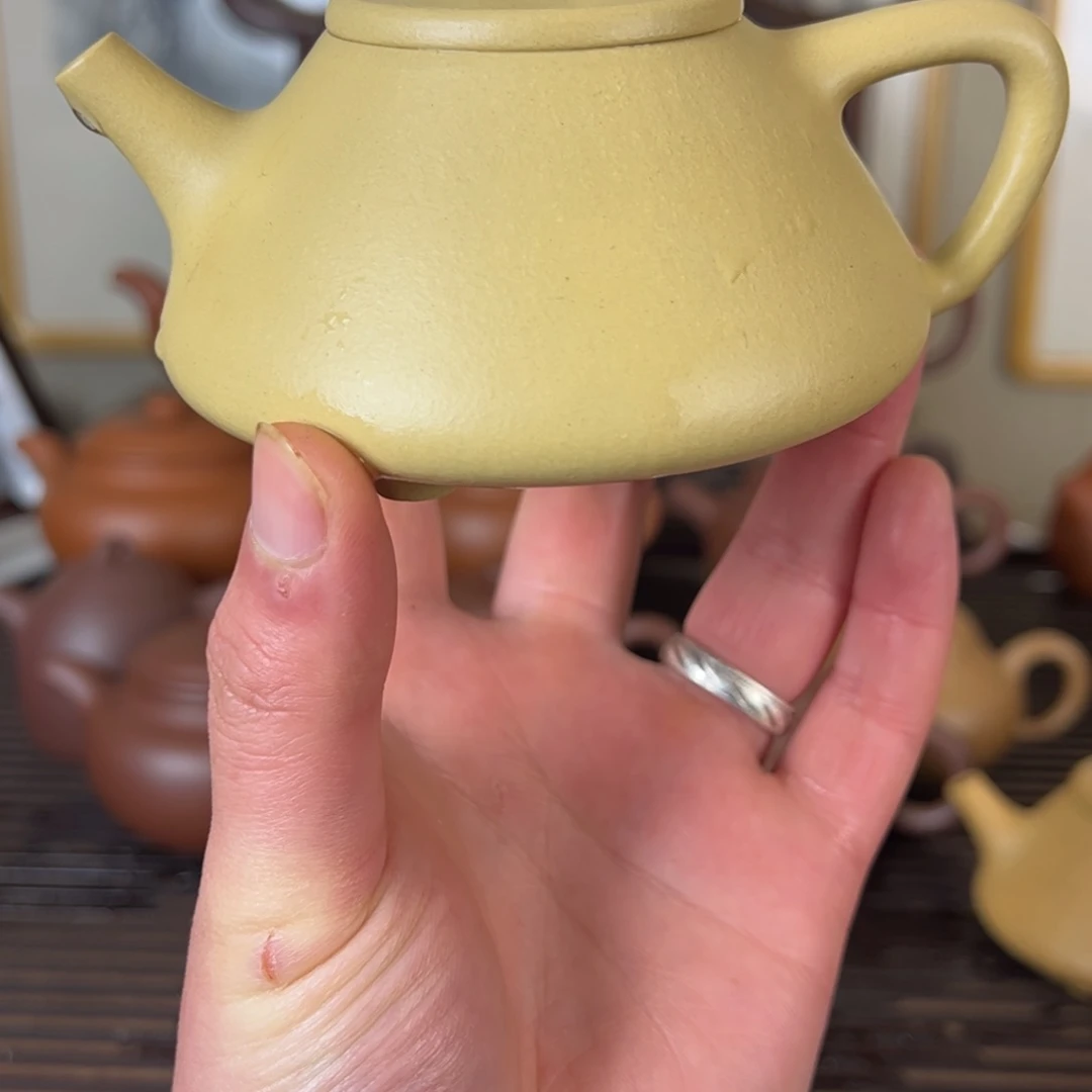 紫砂茶壶星*全手工子冶石瓢梨皮泥200c