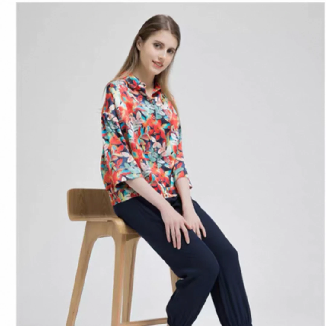 妙采桑蚕丝时尚上衣