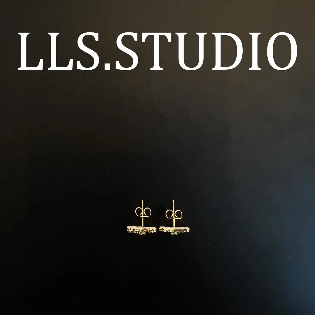 铜合金锆石耳饰 交叉耳钉  7171