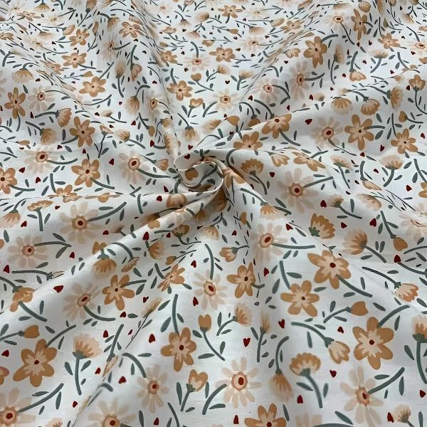 【A018花沫-白底】微瑕被套100棉全棉被罩单件精梳单人印花加厚绿色