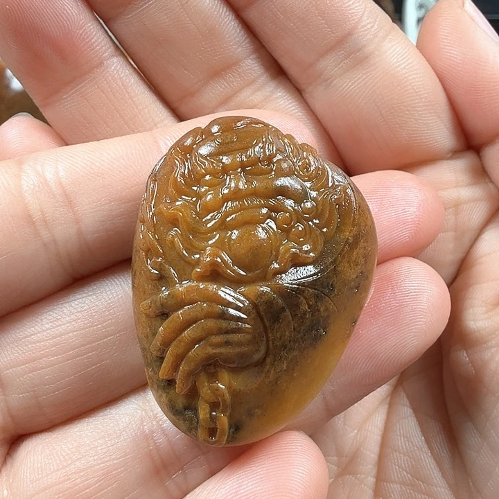 和田玉吊坠(不含链)未镶嵌安****心