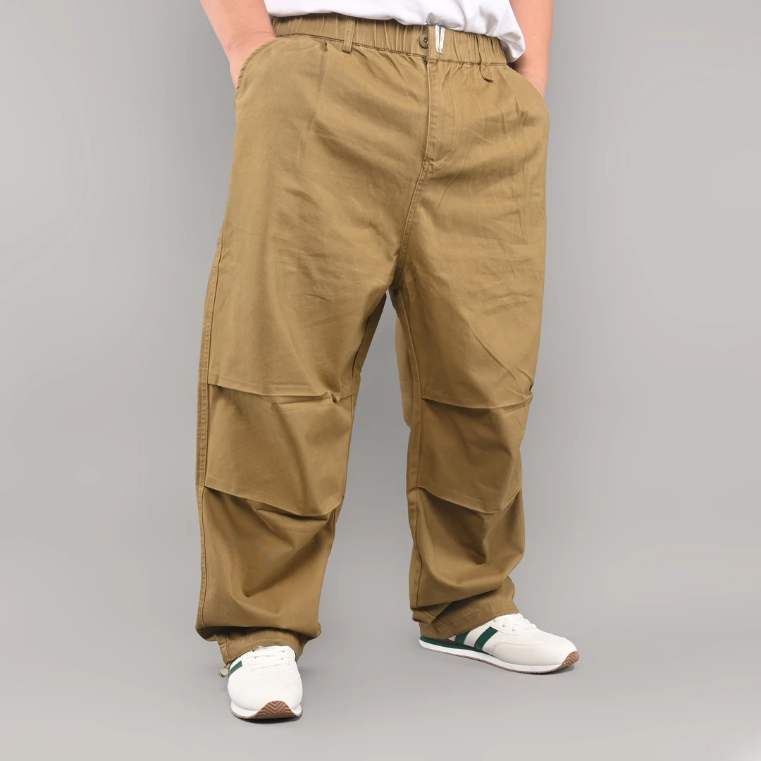 UM工作室精工高质纯棉加大宽大直筒空气塑休闲裤