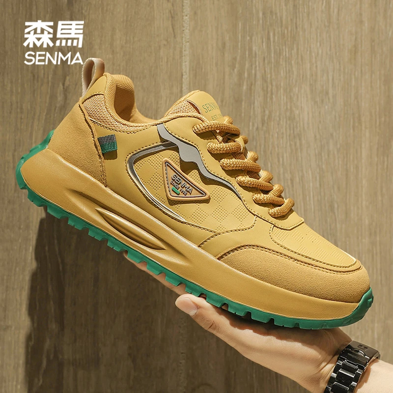 【琥珀流光风】森马冬季厚底增高休闲板鞋男潮流轻奢干净感痞帅男鞋