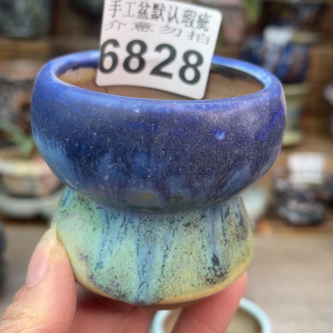 手工花盆默认瑕疵完美者勿拍