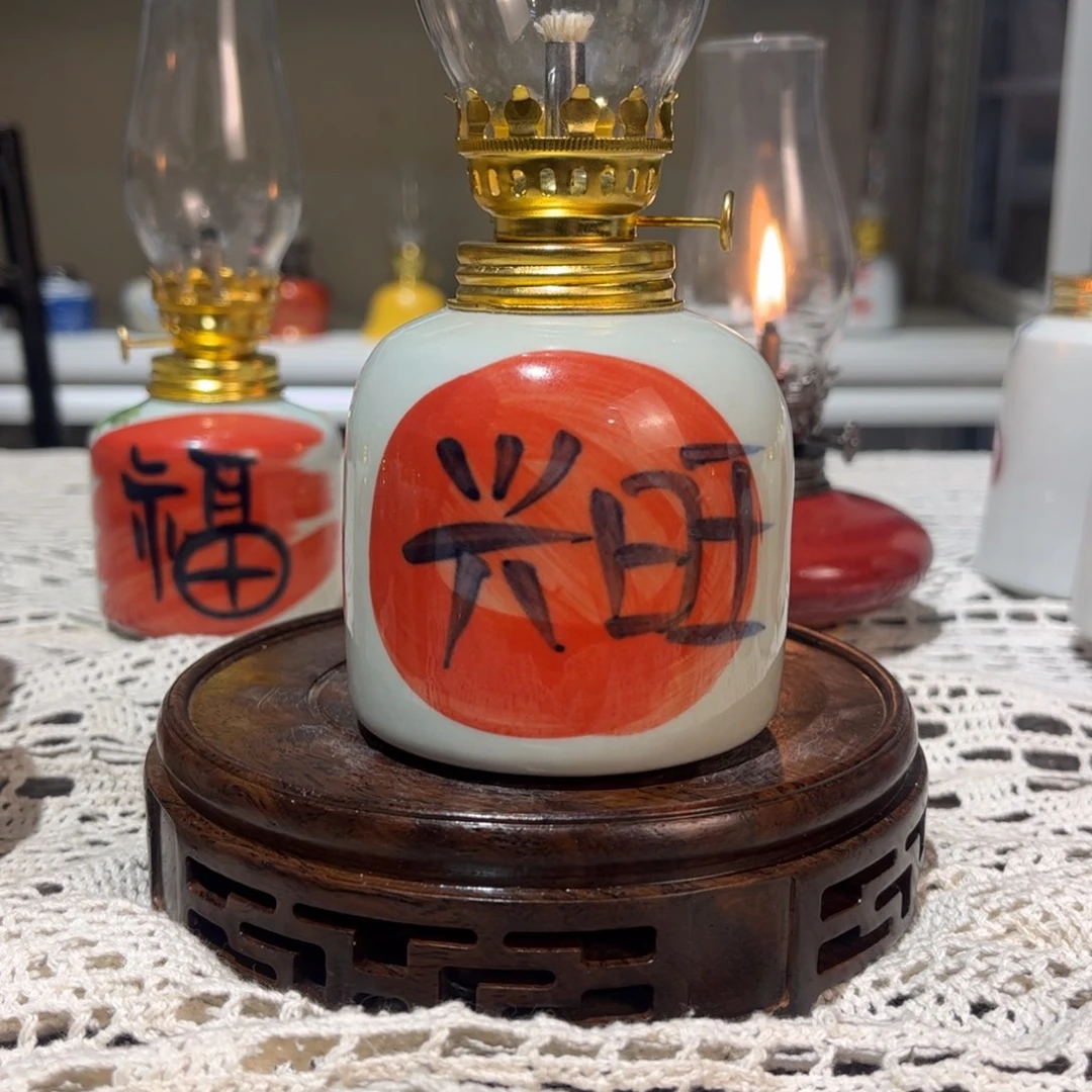 摆件景德镇陶瓷香薰灯