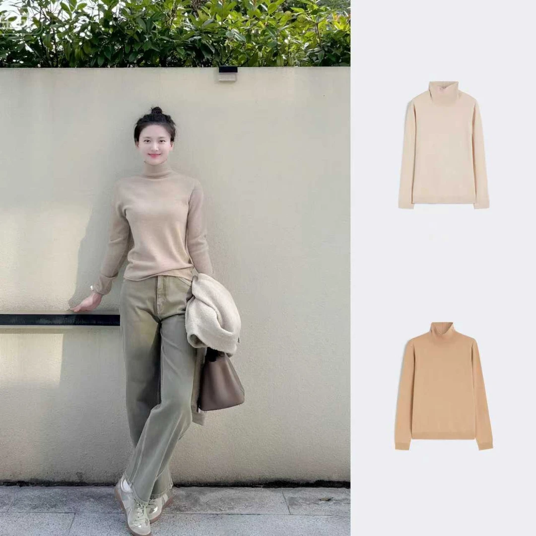 未使用 MaxMara 国现 休闲百搭高领针织羊毛毛衣 MY0160/MY0161