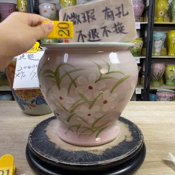 景德镇高温陶瓷花盆