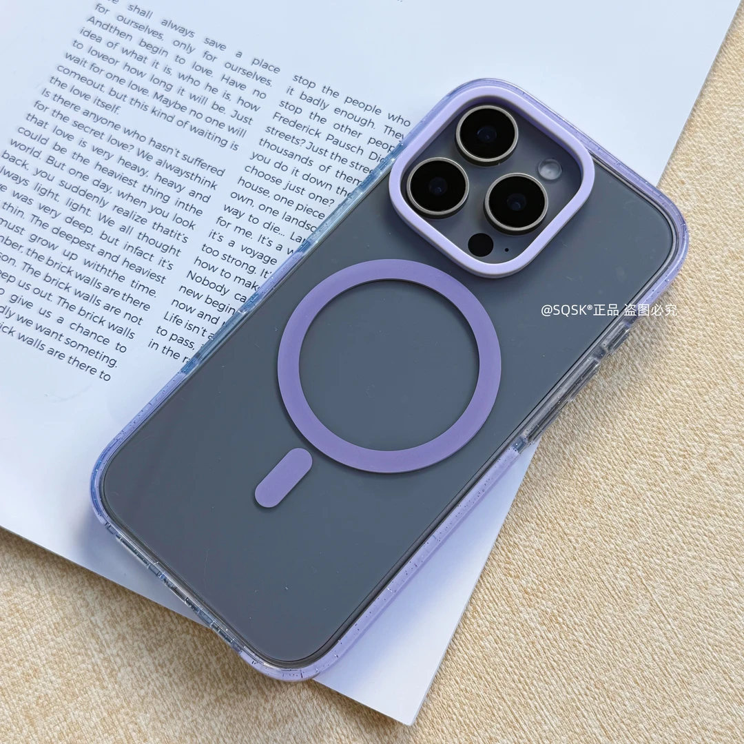 适用iphone16pro手机壳磁吸透明mate70pro防摔pura70pro保护套