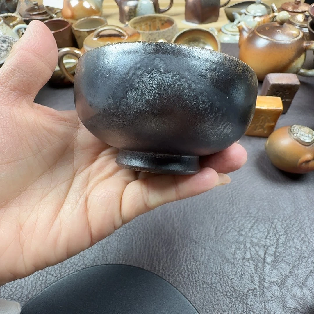 手工手作柴烧主人杯