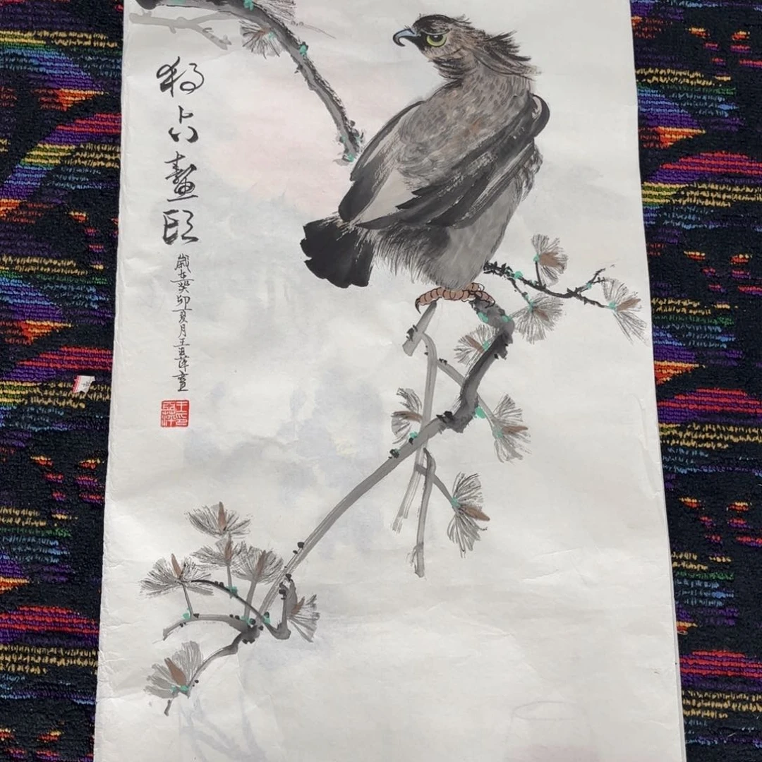 国画绘画作品婉。