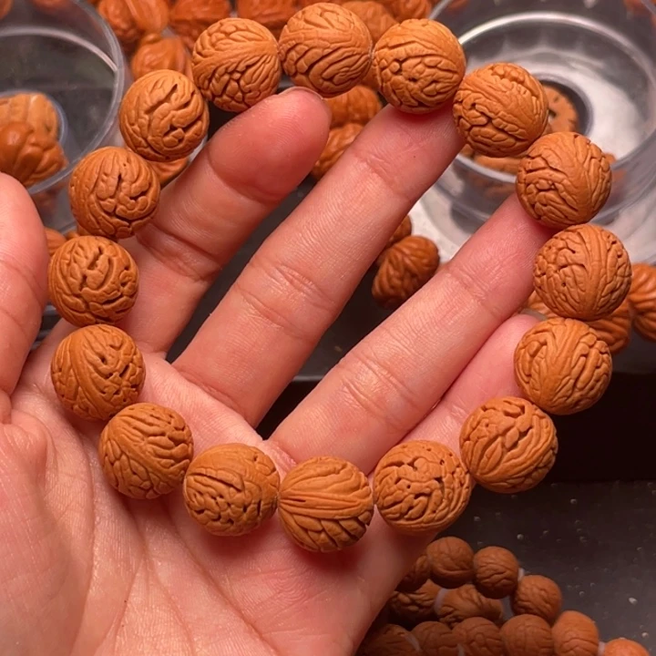 用***2桃核手串绣球桃核15