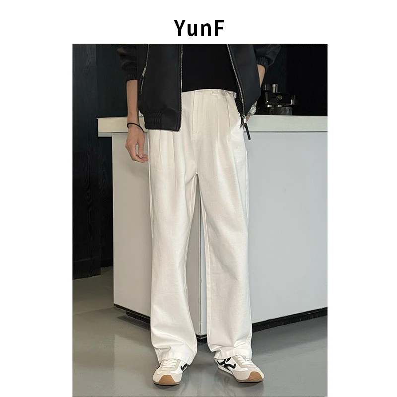 YunF 25A/W 秋冬「高棉感  亲肤舒适」宽松立体裁剪直筒休闲裤男