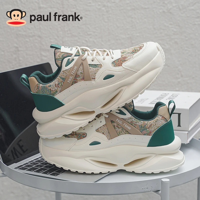 大嘴猴男鞋2025春季新款厚底耐磨运动鞋潮流复古文艺休闲老爹鞋