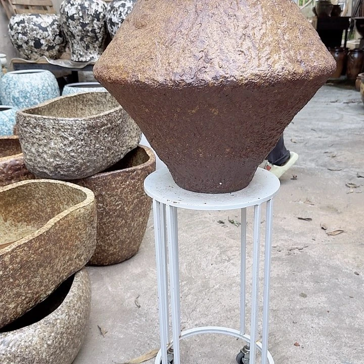 紫砂花盆高度48口径30内口径25无孔