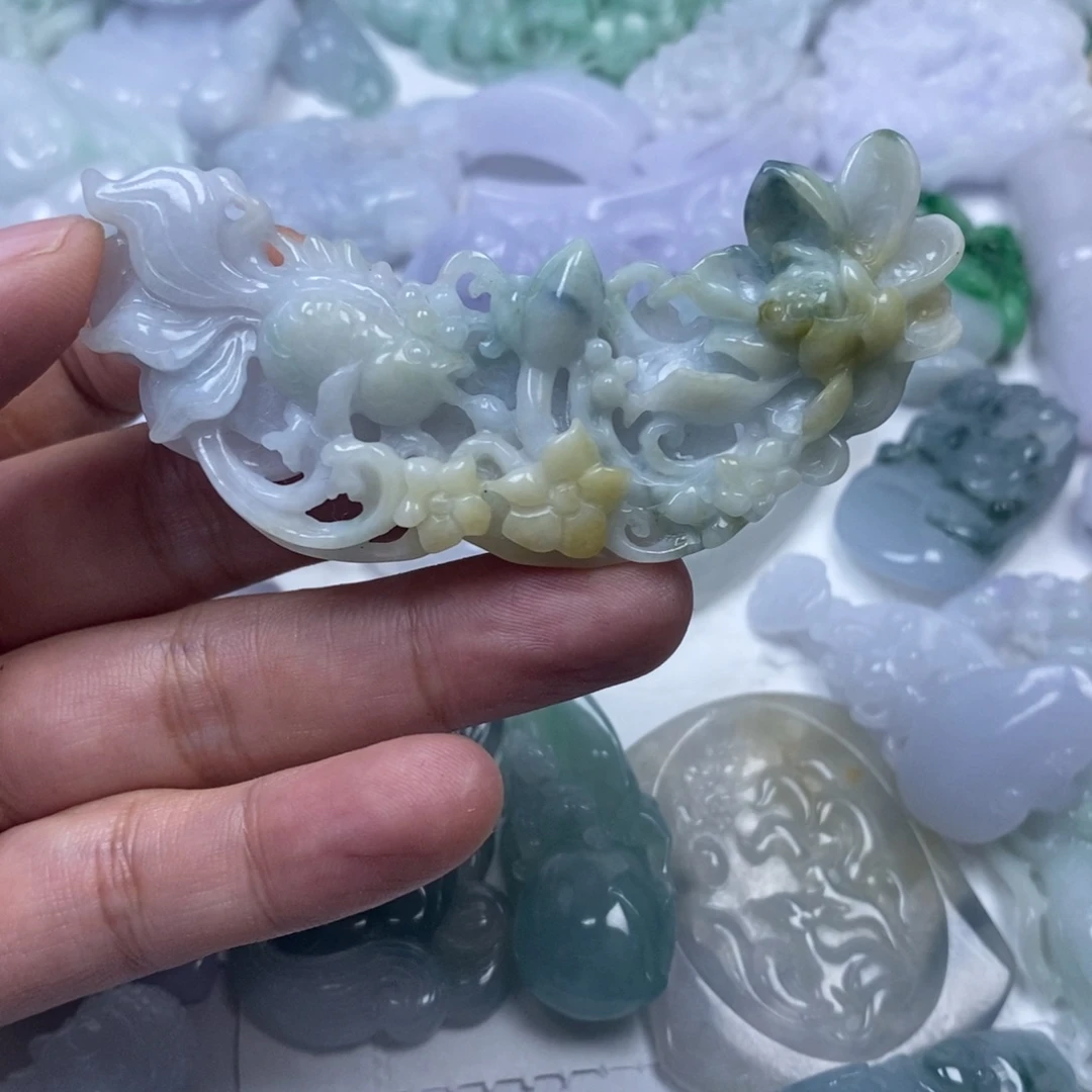 颈饰未镶嵌翡翠清*翡翠