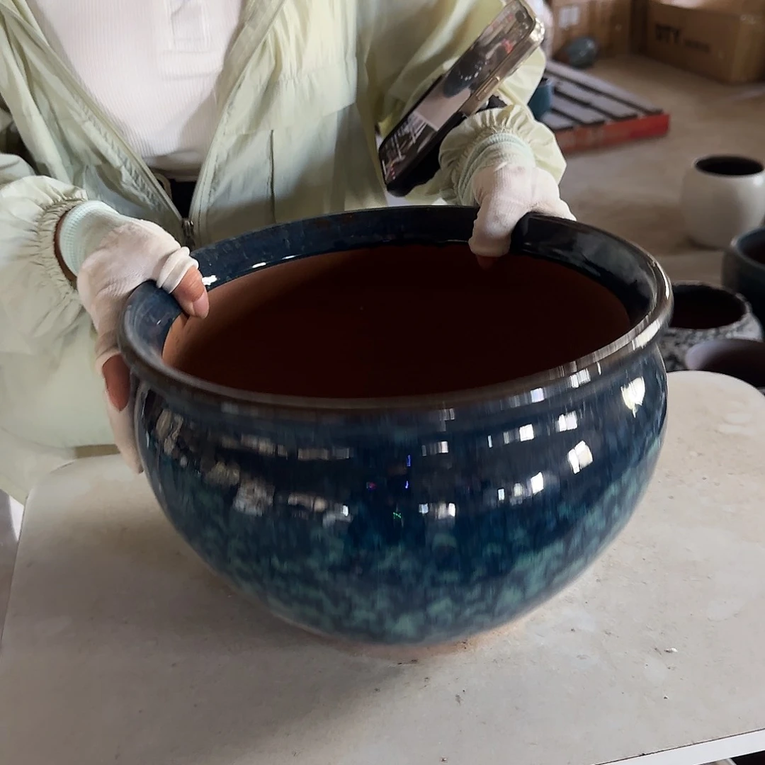 紫砂花盆王嫂花盆0723-126高20口30