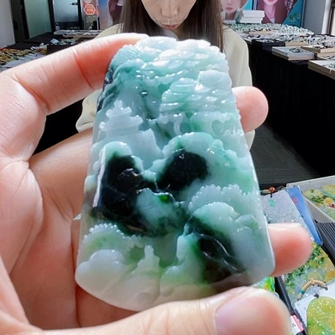 翡翠未镶嵌项链翡翠