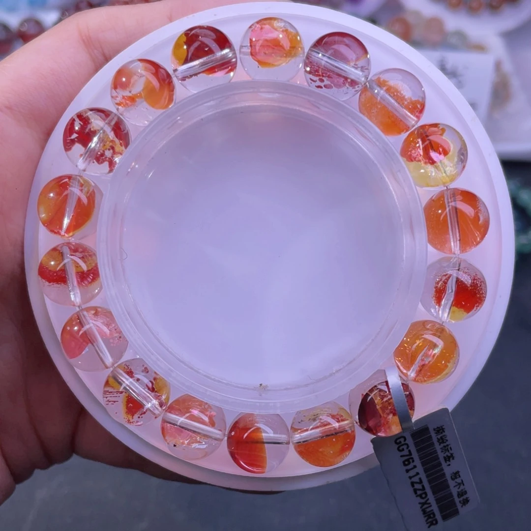 水晶手链未镶嵌限定锦鲤胶花11.3mm