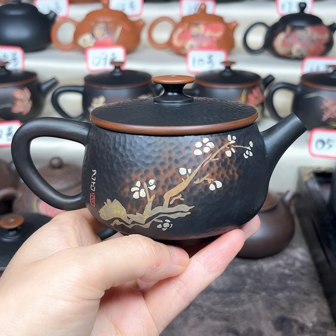 高***师210毫升微微瑕纯手工大口锤纹刻填