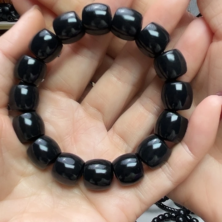 独***方和田玉（墨玉）未镶嵌颈饰卡14直切高羊脂