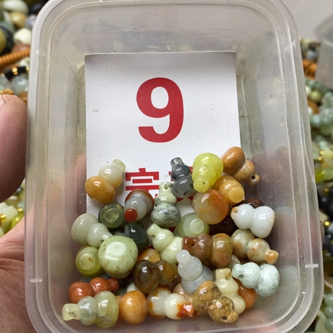 蛇纹石玉珠子未镶嵌