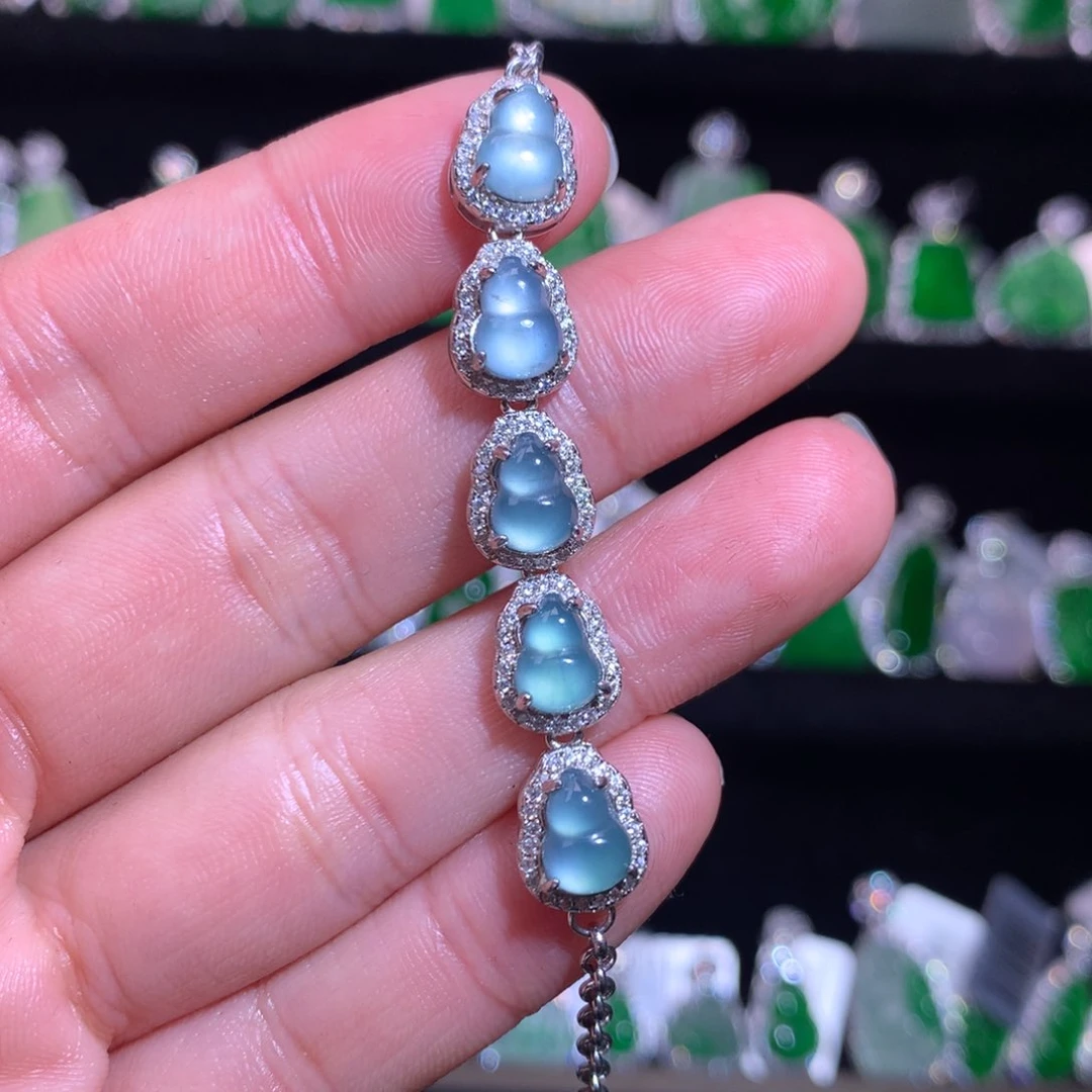 【闪购商品】颈饰银S925镶嵌翡翠天然翡翠