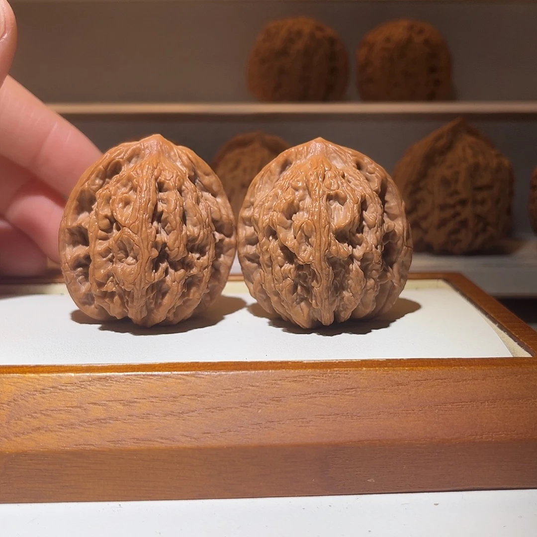 吊坠文玩核桃39全品麦穗虎头，粗筋厚棱……