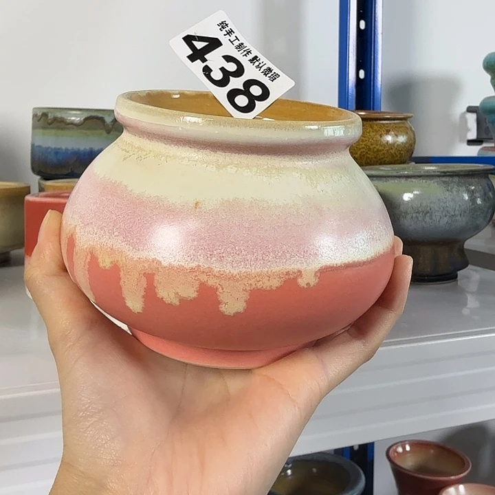 景德镇手工陶瓷盆 口8