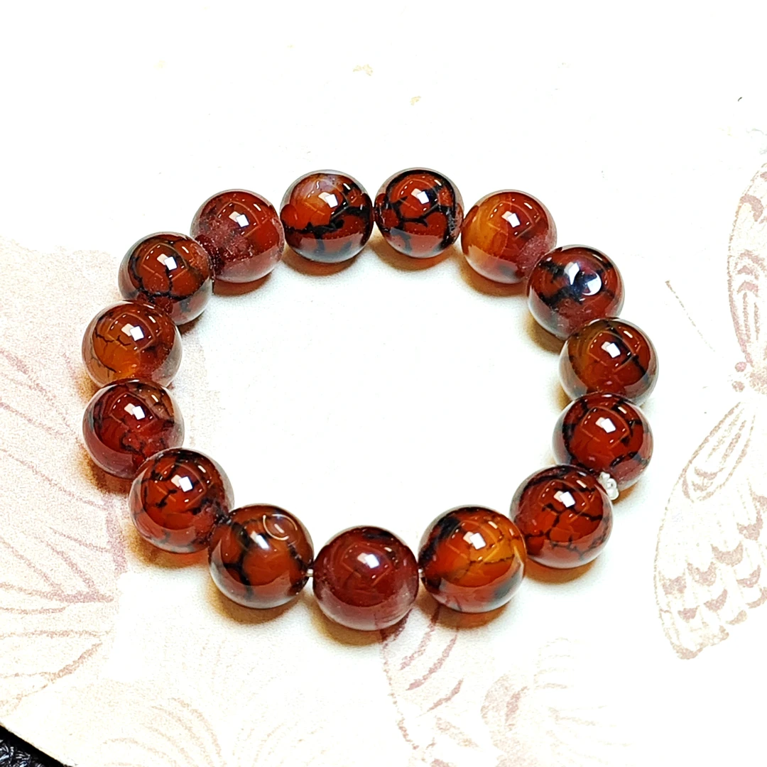 赤血金龙玉手串30(多样性发)