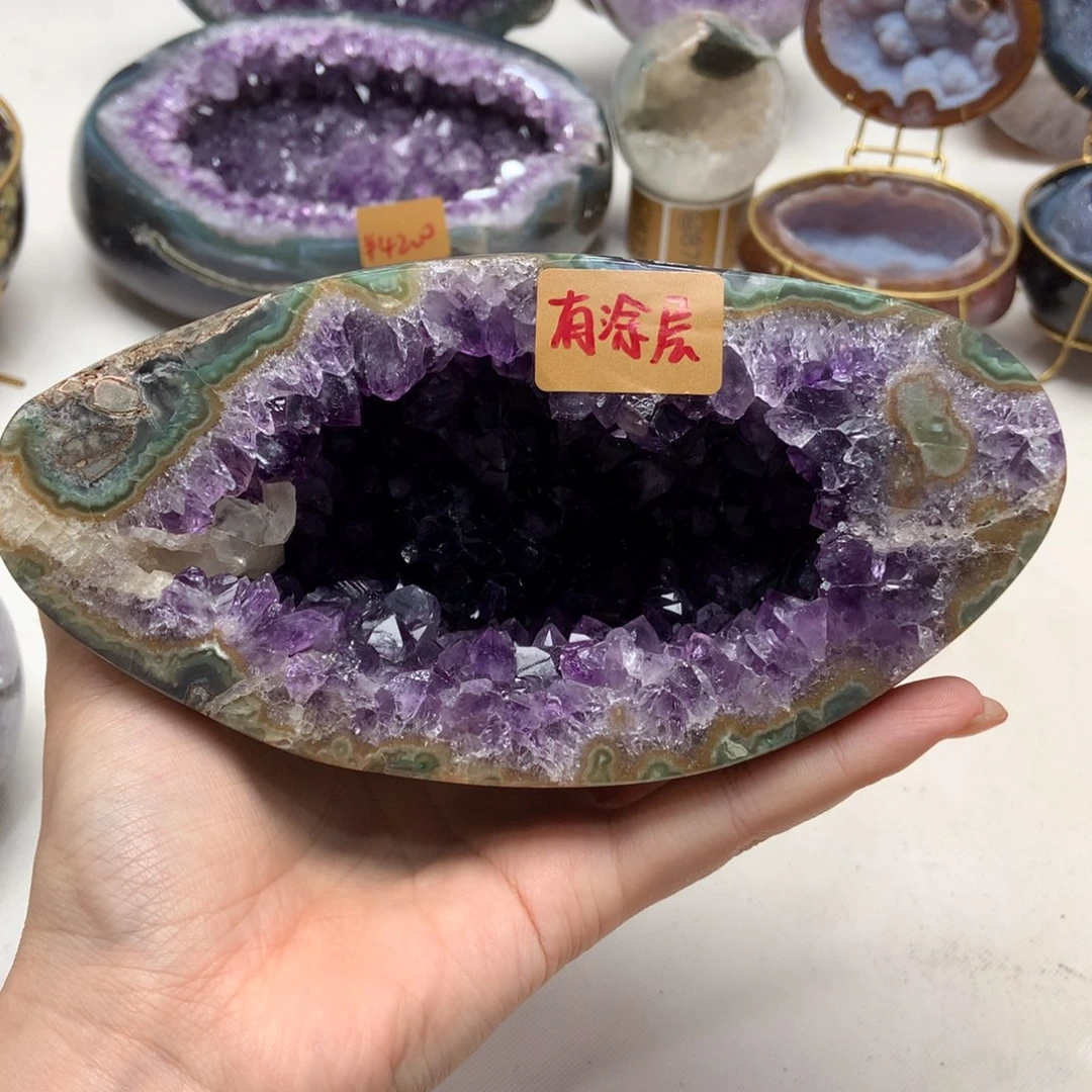 【闪购商品】水晶摆件未镶嵌有涂层介意勿拍