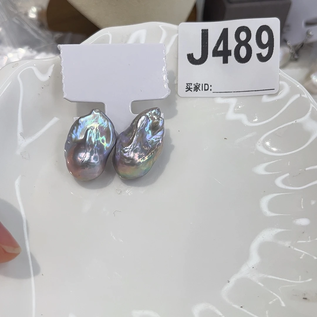 耳饰银S925镶嵌淡水珍珠