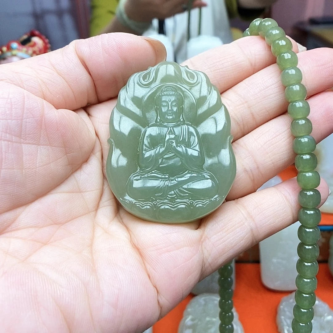 颈饰未镶嵌和田玉?***?