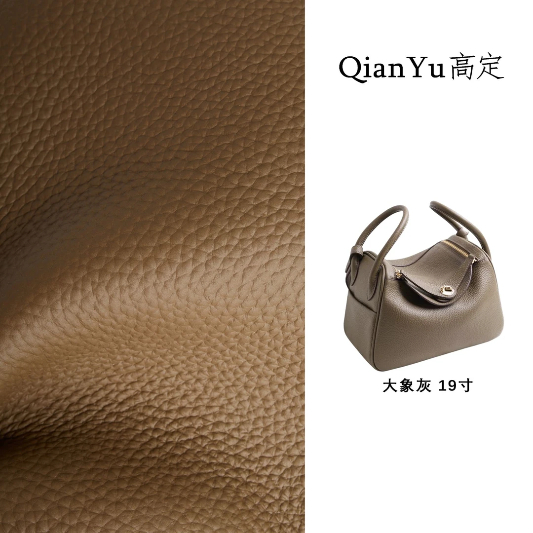 琳迪头层牛皮单肩手拎经典女包