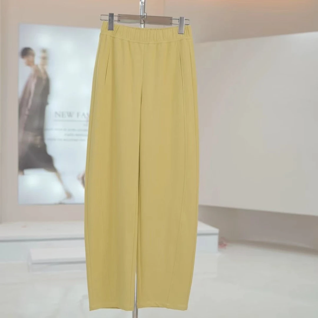 【认准正版】2025年秋季新款高腰窄版香蕉裤女士裤子休闲裤