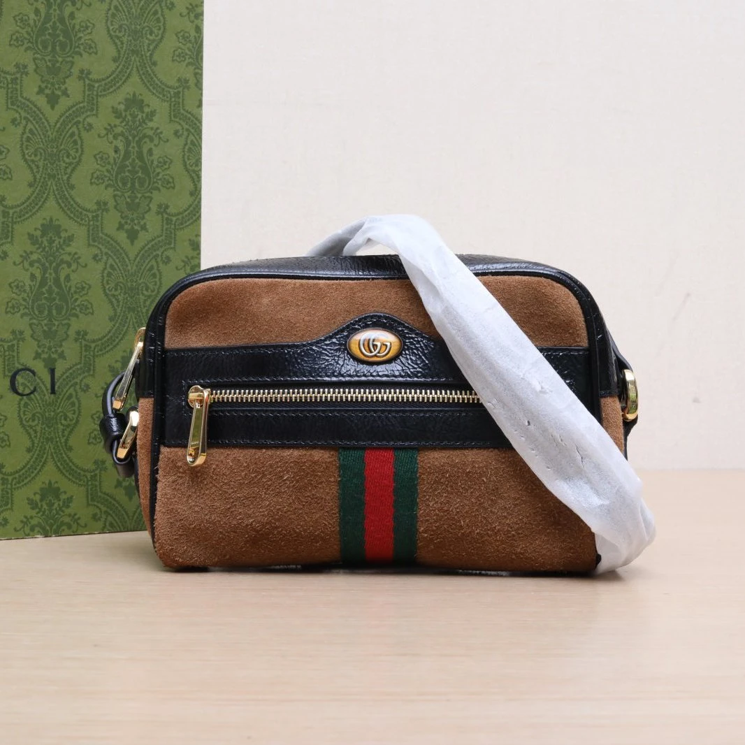 99新 GUCCI/古驰 【娇】一口价 斜挎包 焦糖色 P225479355
