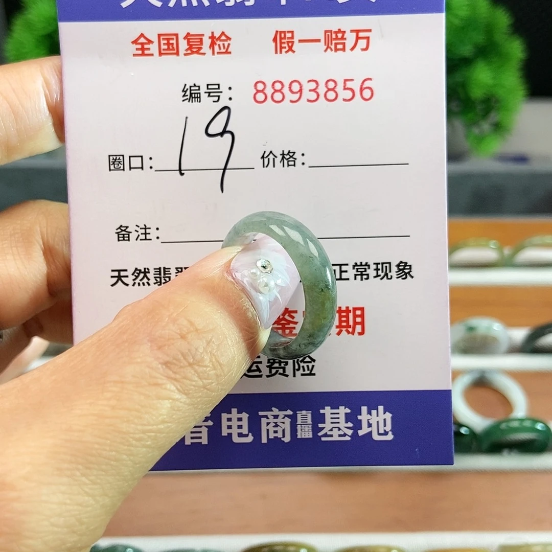 翡翠戒圈未镶嵌3856.......