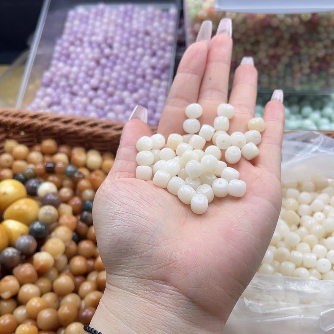 白玉菩提吊坠q7mm/100+10颗白