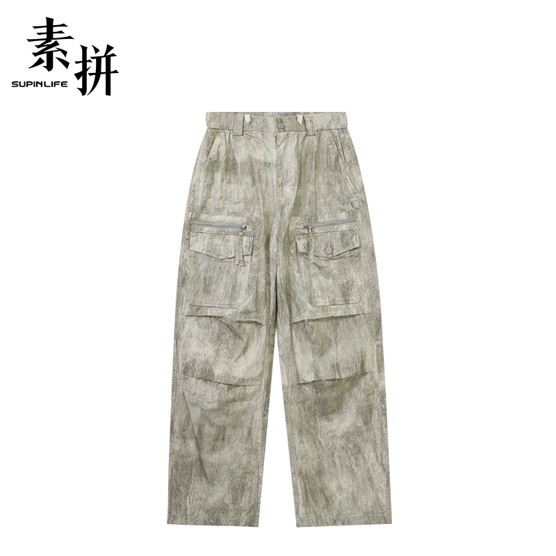 素拼休闲裤SPBXK523133AM