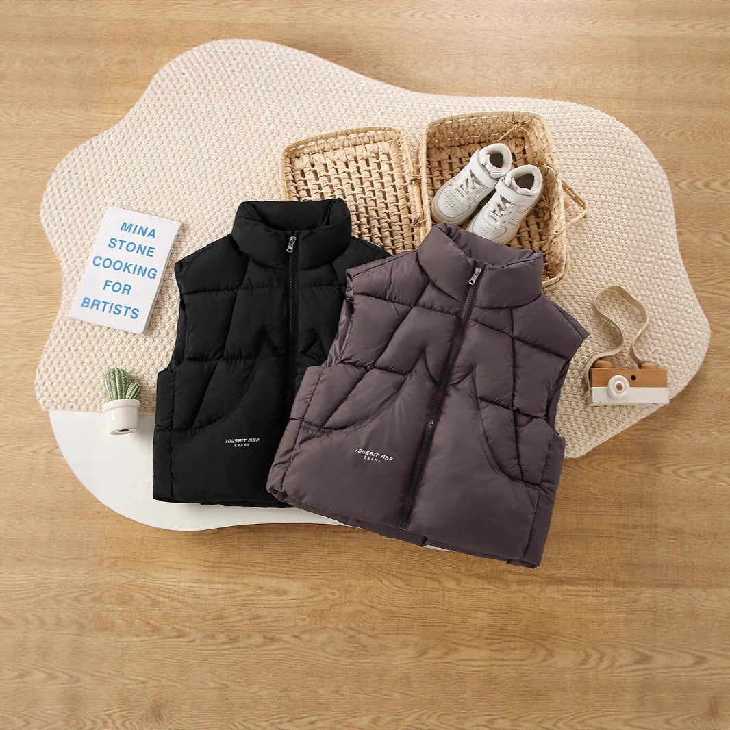 2025新款儿童棉马甲男童女童宝宝加厚保暖坎肩背心保暖外套爆款