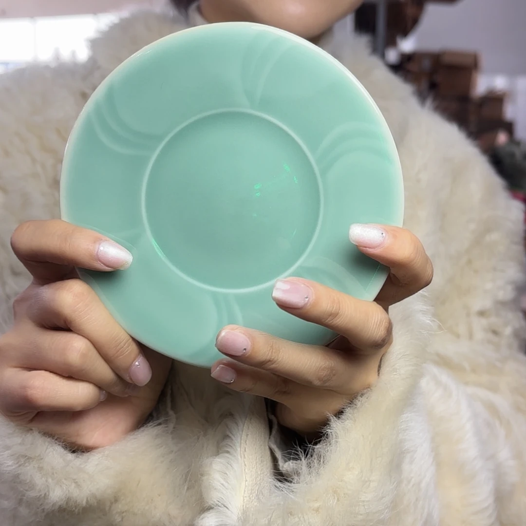 龙泉云间青瓷小米茶器