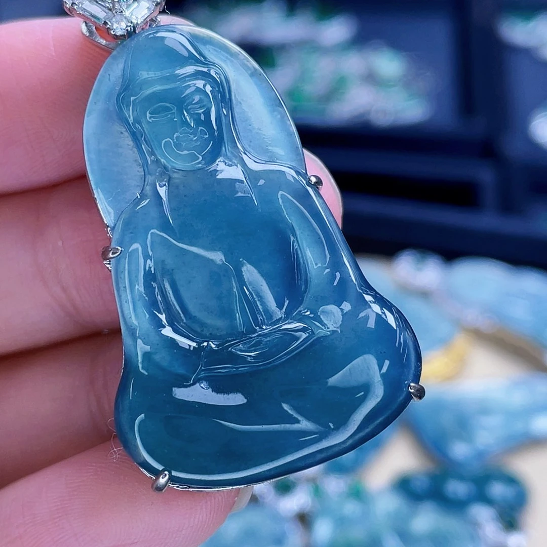 翡翠未镶嵌吊坠(不含链)
