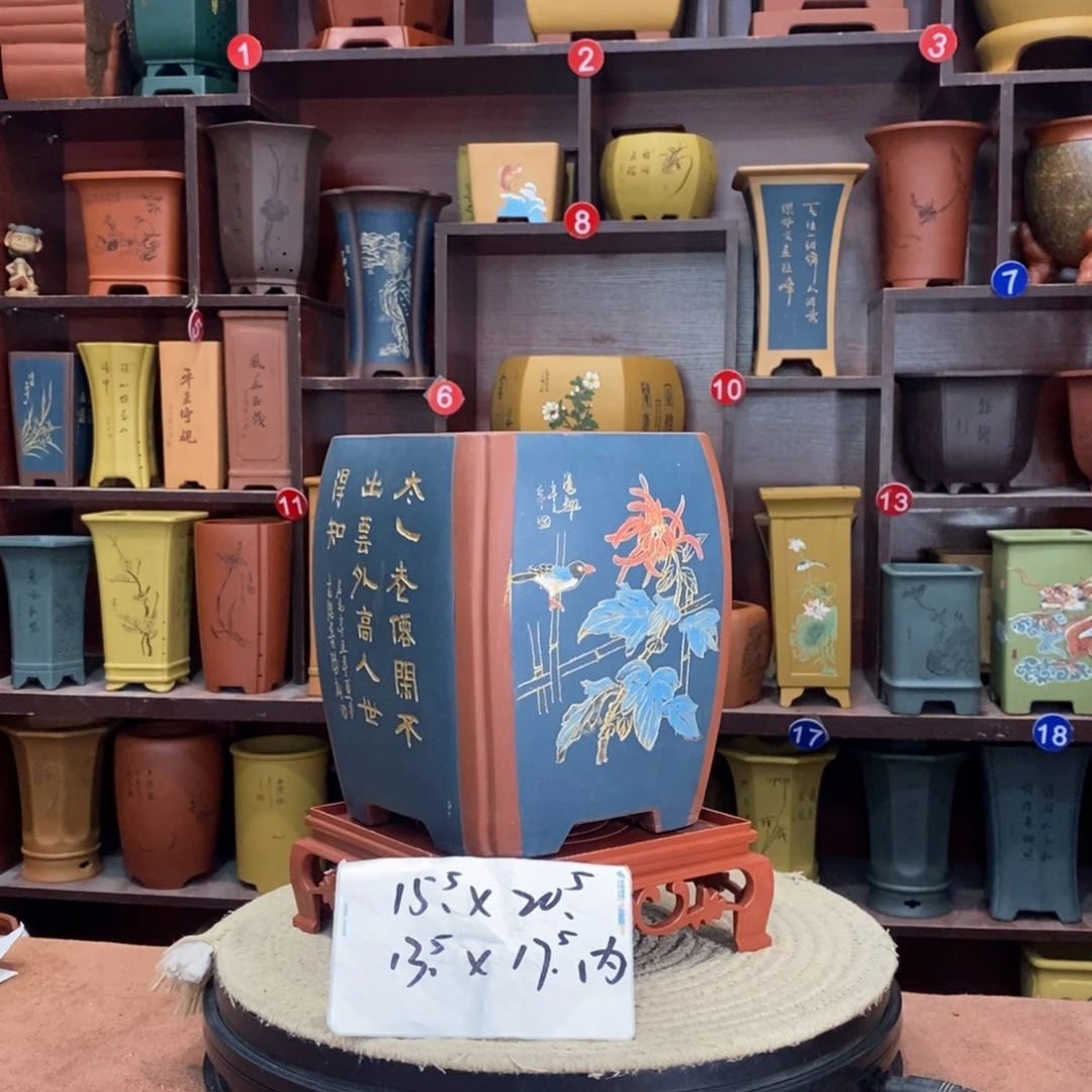 紫砂艺术紫砂花盆